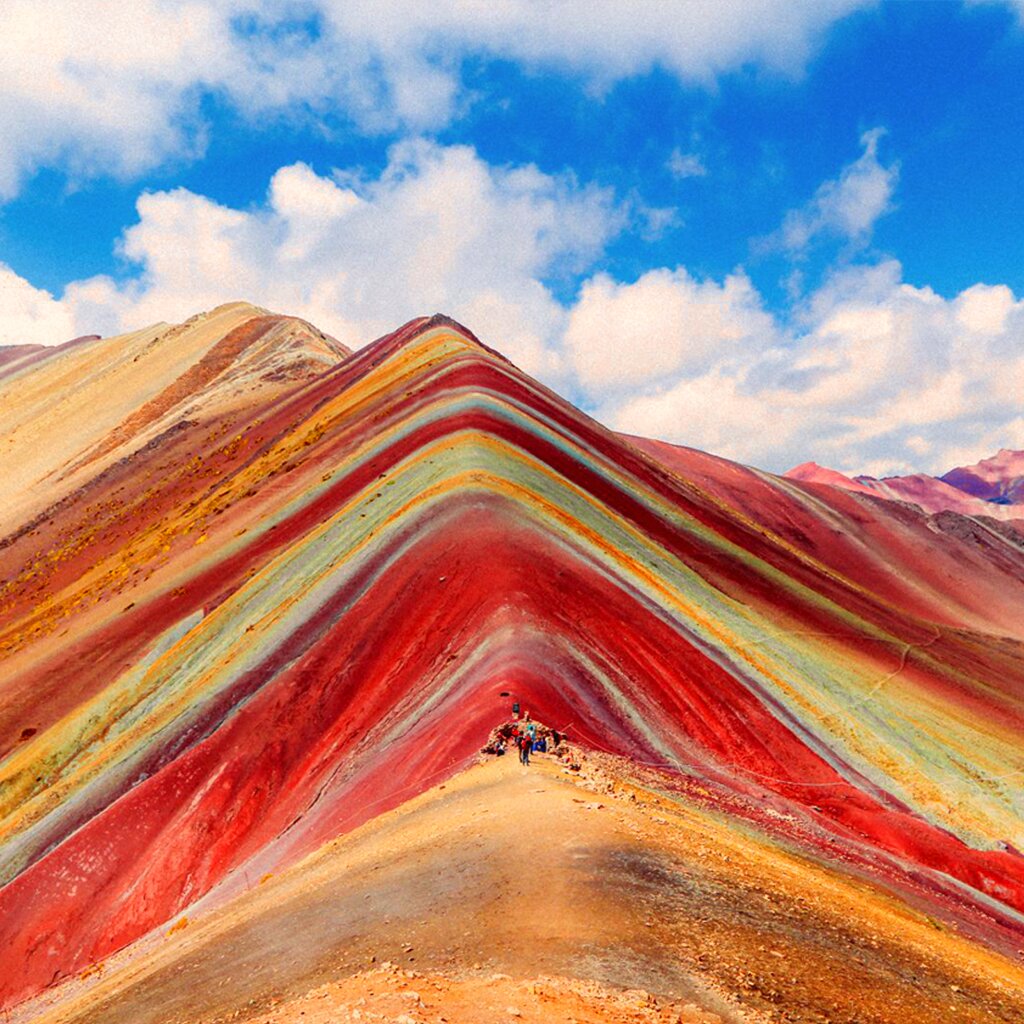 Rainbow Mountains in Peru